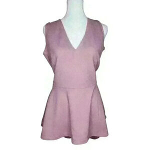Rouge Collection women's purple sleeveless v-neck blouse size 1X